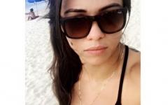 A Bikini-Clad Claudia Gadelha At The Beach.