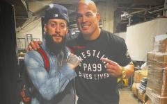 Enzo Amore with Tito Ortiz.