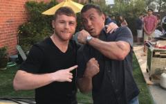 Canelo Alvarez and Sylvester Stallone