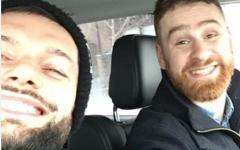 Finn Balor And Sami Zayn In A Grinning Contest