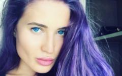 Anastasia Yankova Looking Pretty In Purple