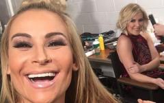 Nattie and Renee Young Backstage