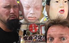 Luke Gallows & Chris Jericho Clowning Around In Japan