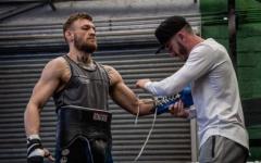 Conor McGregor Gloving Up For Training