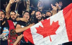 Seth Rollins Posing With His Canadian Fans