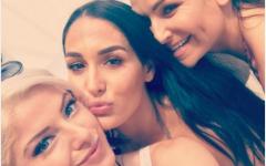Alexa, Nikki & Natalya Posing For A Group Selfie