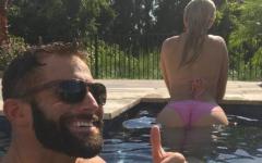 Zack Ryder Having A Pool Party With Laurel Van Ness