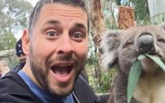 Colt Cabana and a Koala (Colt’s the one on the left)
