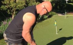 Steve Austin Playing Mini-Golf
