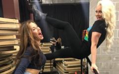 Maryse And Mickie James Having A Ball Backstage