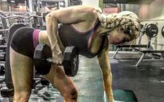 Lana Putting In Work At The Gym