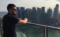 Finn Balor Taking In The Singapore Skyline