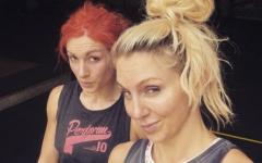 Becky Lynch & Charlotte Getting Pumped For Tonight