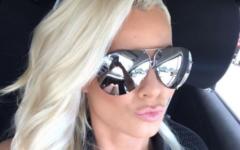 Maryse in a Pair of Aviator Shades