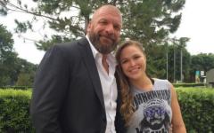 Triple H and Ronda Rousey at the MYC