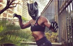 Angie “Overkill” Cosplaying Black Panther