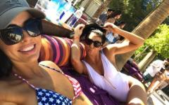 Peyton Royce & Billie Kay Catching Some Rays By The Pool In Vegas