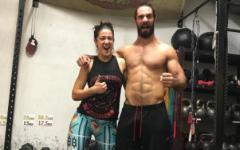 Bayley & Seth Rollins At A Crossfit Gym In Japan