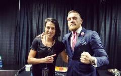 Joanna Jedrzejczyk and Conor McGregor