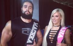 Rusev And Lana With His & Hers Weight Belts