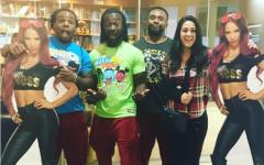 The New Day And Bayley And Two Fake Sashas