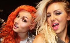 Becky & Charlotte Goofing Off Backstage