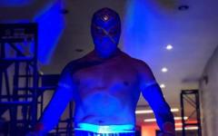 Sin Cara Lights Up In Blue