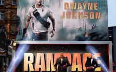 The Rock In London At Premiere Of Rampage