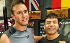 Stephan Bonnar And Jake Atlas Training At Santino Bros