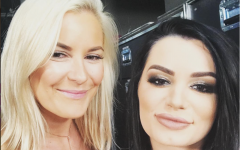Renee Young and Paige Matching Haircuts