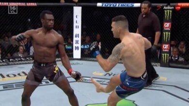 Video: Chris Weidman’s Leg Snaps In Half vs. Uriah Hall At UFC 261