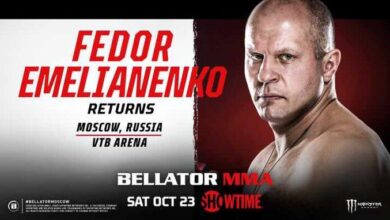 Fedor Emelianenko Set To Headline Bellator Debut Event In Russia