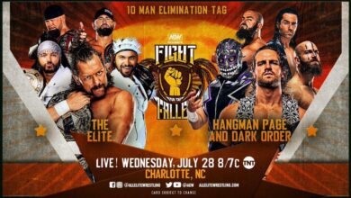 AEW Dynamite Results For 7/28/21 Fight For The Fallen The Elite vs. “Hangman” Page and Dark Order