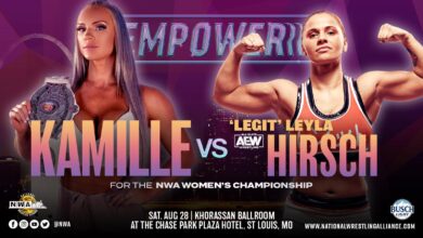National Wrestling Alliance Presents EmPowerrr Kamille vs Leyla Hirsch, Deonna Purrazzo vs Melina