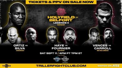 Triller Fight Club: Evander Holyfield vs. Vitor Belfort Weigh-In Results