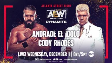 AEW Dynamite Results For 12/1/21 Atlanta Street Fight with Cody Rhodes vs. Andrade El Idolo