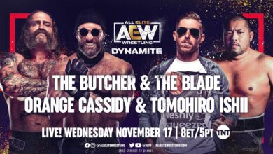 AEW Dynamite Results For 11/17/21 Tomohiro Ishii and Orange Cassidy vs. The Butcher and The Blade