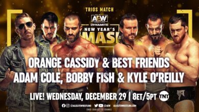 AEW Dynamite New Year’s Smash Results For 12/29/21 Cole, Fish, and O’Reilly vs. Chaos