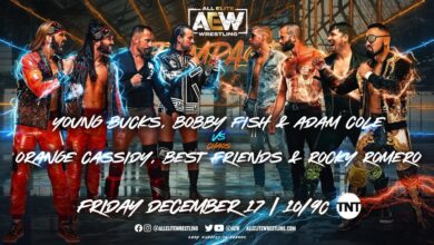 AEW Rampage Results for 12/17/21 8-Man Tag Team Match The Super Elite and Bobby Fish vs. Chaos