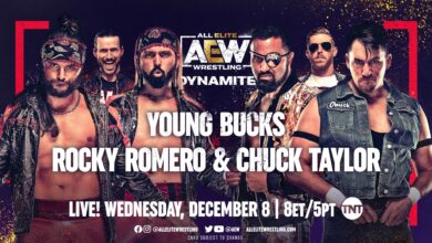 AEW Dynamite Results For 12/8/21 The Young Bucks vs. Orange Cassidy and Rocky Romero and much more