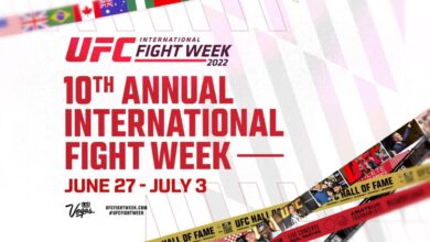 UFC Announces 2022 International Fight Week (6/27-7/3)