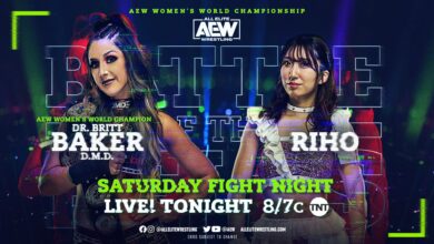 AEW Battle of the Belts Results for 1/8/22 AEW Women’s Championship Dr. Britt Baker D.M.D. vs. Riho