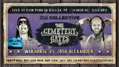 Glory Pro Cemetery Gates Results (3/31): Josh Alexander, Allie Katch, No Remorse Corps In Action