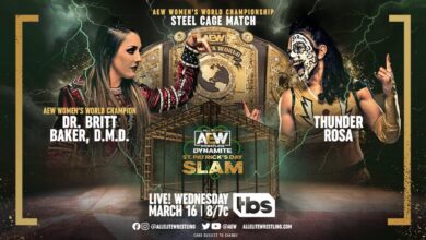 AEW Dynamite: St. Patrick’s Day Slam Results (3/16/22): Britt Baker vs. Thunder Rosa III Inside Of A Steel Cage + More!