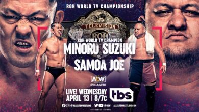 Minoru Suzuki To Defend ROH TV Title Against Samoa Joe On 4/13 AEW Dyanmite, More Announced