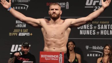 UFC Vegas 54: Blachowicz vs. Rakic Weigh-In Results