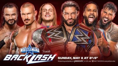 WWE WrestleMania Backlash Results 5/8/2022: 6-Man Tag Match, I Quit Match, Rhodes vs Rollins 2 + More
