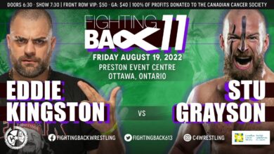 C4 Fighting Back 11: Wrestling With Cancer Results (8/19): Eddie Kingston Faces Stu Grayson