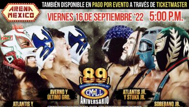 CMLL 89th Anniversary Results (9/16): Mistico, Negro Casas, Ultimo Guerrero, Atlantis, More