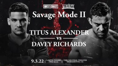 West Coast Pro/Prestige Wrestling Savage Mode II Results (9/3): Titus Alexander vs. Davey Richards